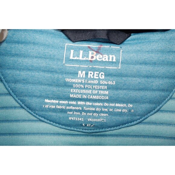 LL Bean Airlight Knit Pullover Sweater Smoky Blue Heather Size M - Picture 7 of 10
